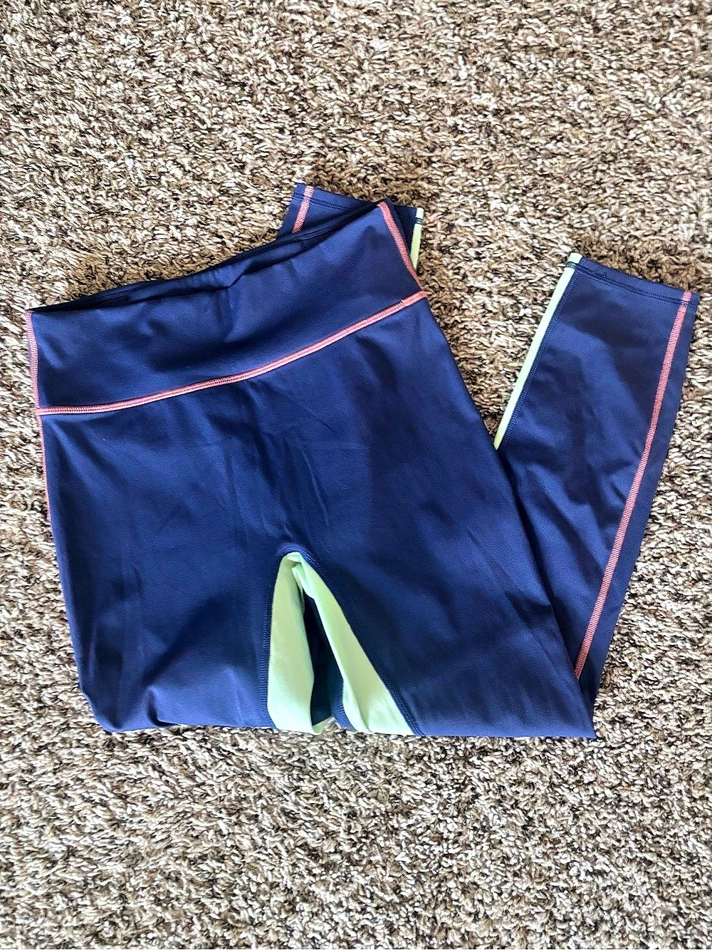 Fabletics Motion365 Athletic Pants in Blue & Green